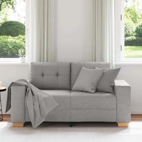 felhőszürke szövet loveseat kanapé 120 cm