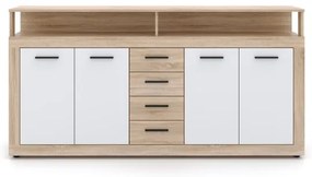 RUNA komód sonoma tölgy/fehér