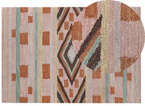 Színes gyapjúszőnyeg 140 x 200 cm YOMRA Beliani