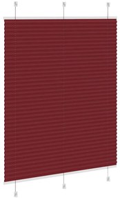 pliszírozott redőny Bordeaux piros 105x100 cm szövetszélesség