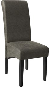 TecTake GmbH 403626 ergonomikus tömörfa étkezőszék - márványszürke, darabonként