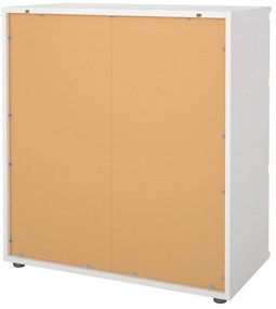 Fehér alacsony komód 77x84 cm Nova – Tvilum