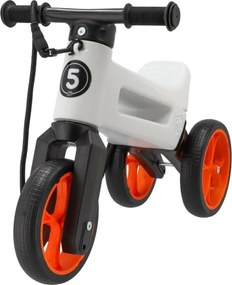 Funny Wheels - 2 az 1-ben RIDER SUPER SPORT futóbicikli fehér/fekete/narancssárga