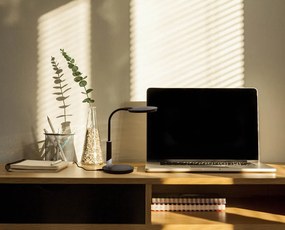 KAJA K-BL1237 CZARNY DINO Fekete Színű Asztali Lámpa 10W LED 600Lm 4000K IP20