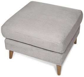 Világosszürke kordbársony lábtartó Paris – Scandic