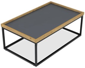Konferenciaasztal élű és keretes lábakkal, 100 x60 x 39 cm
