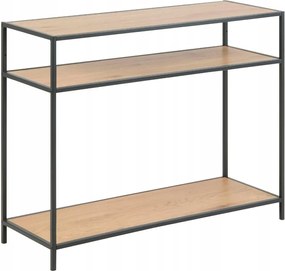 Konzolasztal Konzol Előszobába Seaford polcokkal 100 cm