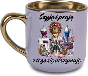 Elegáns bögre Nyakba akasztható, barna 400 Lila