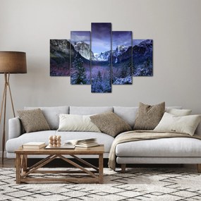 Téli hegyi tájkép (150x105 cm)