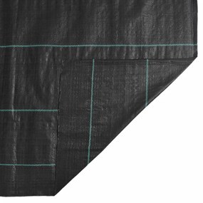 fekete PP talajtakaró membrán 1x10 m