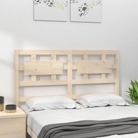 tömör fenyőfa ágyfejtámla 125,5 x 4 x 100 cm