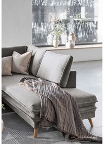 Szürke kinyitható sarokkanapé (jobb oldali) Charming Charlie – Miuform