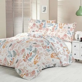 Kvalitex Szatén ágynemű Luxury Collection Korall kert, 220 x 200 cm, 2 db 70 x 90 cm
