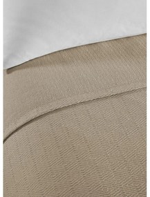 Bézs pamut ágytakaró franciaágyra 200x230 cm Serenity – Mijolnir