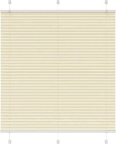 vidaXL pliszírozott redőny krém 120x150 cm szövetszélesség 119,4 cm