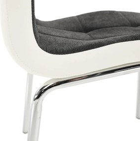 Étkezőszék, sötétszürke/fehér, GERDA New