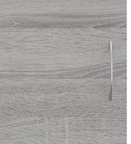 szürke sonoma színű szerelt fa TV-szekrény 102x30x37,5 cm