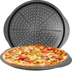 Pizza Tepsi sütőforma tálca Nagy pizza tálca 38 cm