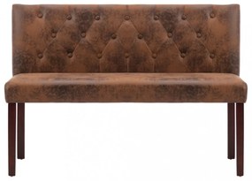 barna művelúr pad 120 cm