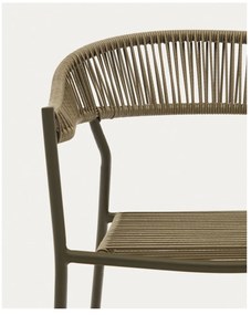 Khaki műrattan étkezőszék szett 4 db-os Futadera – Kave Home