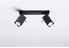 Spotlámpa MERIDA 2 2xGU10/40W/230V fekete