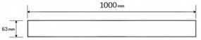Mexen M01 minta zuhanytálcán 100 cm arany, 1520100
