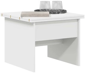 vidaXL Dohányzóasztal Fehér 55 x 54,5 x 45 cm Faanyag