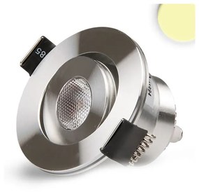 Beépíthető billenthető LED spotlámpa, kör, alumínium – 3W CREE melegfehér LED, IP20