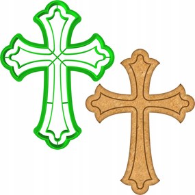 HĂșsvĂ©ti MĂ©zeskalĂĄcs Forma HĂșsvĂ©ti ĂldozĂĄs kereszt 12cm