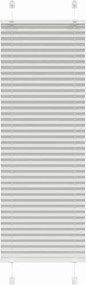 vidaXL pliszírozott redőny világosszürke 45x150 cm szövetszélesség