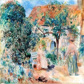 Renoir-Garden in Bretagne üvegkép, falikép