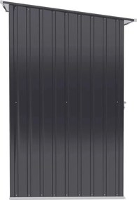 Outsunny kerti fészer, szerszámoskamra 100 x 103 x 160 cm acél, sötétszürke