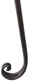 barna antik acél kerti pad 128 cm