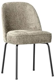 Krémszínű bársony étkezőszék szett 2 db-os Vogue – WOOOD