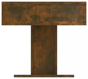 füstös tölgy színű szerelt fa dohányzóasztal 96 x 50 x 45 cm