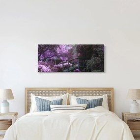 A lila kert képe (120x50 cm)