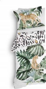 Heckett&amp;Lane Pamut ágyneműhuzat garnitúra Twill Zula leopárdmintás 140x200/220 2 el.