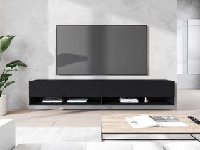 Függesztett TV szekrény Adenuk 140 MDF (fekete grafit + halcsont fekete) . 1106325