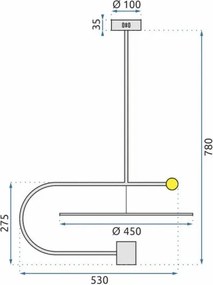 MORETTI MO5766 UNIQUE Modern Led Függesztett Lámpa LED IP20