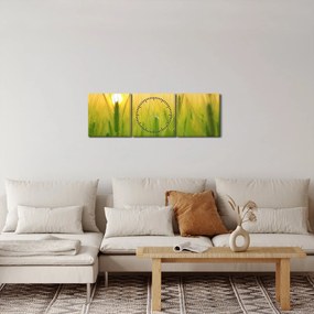 Kép - Mező gabonával (órával) (90x30 cm)