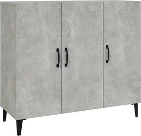 vidaXL betonszürke szerelt fa tálalószekrény 90 x 34 x 80 cm