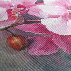Kép - Orchideák, akvarell (120x50 cm)