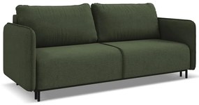 Zöld kinyitható-tárolóhelyes kanapé 226 cm Luana – Makamii