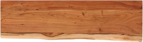vidaXL tömör akácfa téglalap alakú fali polc 100 x 30 x 2,5 cm