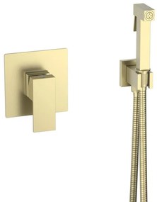 AREZZO design CUBEFIELD falsík alatti bidé csaptelep kézizuhannyal, szálcsiszolt arany