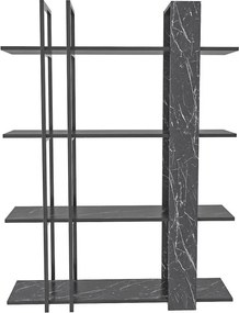 Onno könyvespolc, fekete, 120 cm