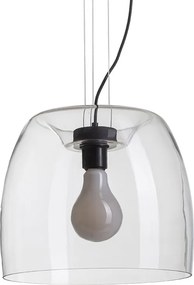 RENDL ORLANDO 35 závěsná čiré sklo/černá 230V LED E27 24W