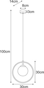 KAJA K-5309 ALMA Fehér Színű Függeszték 1xE14 10W IP20