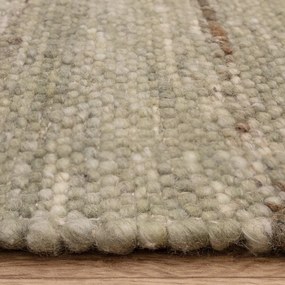 Khaki kétoldalas-kézi szövésű gyapjúkeverék szőnyeg 120x170 cm Birkdale Pistachio – Asiatic Carpets