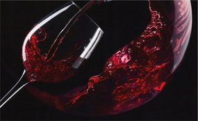 Fotótapéta Flizelin Dekoratív Hálószoba Vörösbor 416x254 Ragasztó